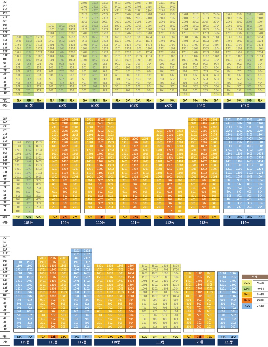 호수 배치도 정보
